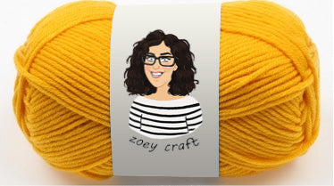 Yellow series 5ply 100% Acrylic Yarns, 1.75 Oz (50g) 115 meters/ 125 yards 5ply