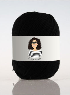 Black 3ply 100% Acrylic Yarns, 1.75 Oz (50g) 273 yd / 250 m 3ply