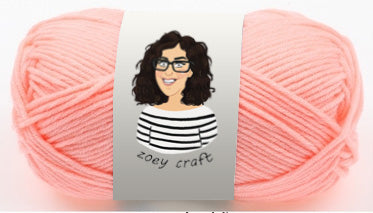 Pink series 5ply 100% Acrylic Yarns, 1.75 Oz (50g) 115 meters/ 125 yards 5ply