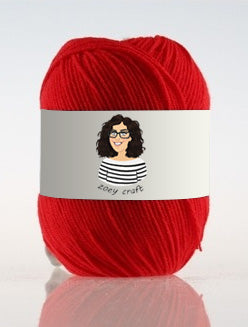 Red series 3ply 100% Acrylic Yarns, 1.75 Oz (50g) 273 yd / 250 m 3ply