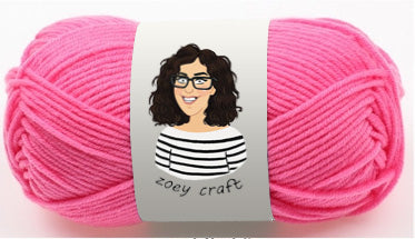 Pink series 5ply 100% Acrylic Yarns, 1.75 Oz (50g) 115 meters/ 125 yards 5ply