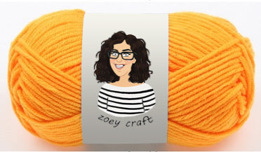 Yellow series 5ply 100% Acrylic Yarns, 1.75 Oz (50g) 115 meters/ 125 yards 5ply