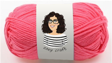 Pink series 5ply 100% Acrylic Yarns, 1.75 Oz (50g) 115 meters/ 125 yards 5ply
