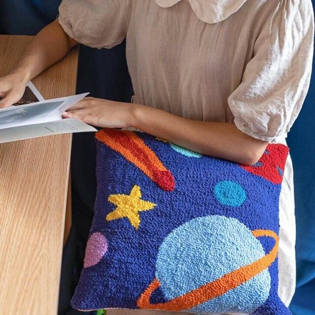 Throw Pillow Cover Kit DIY Punch Needle Kits