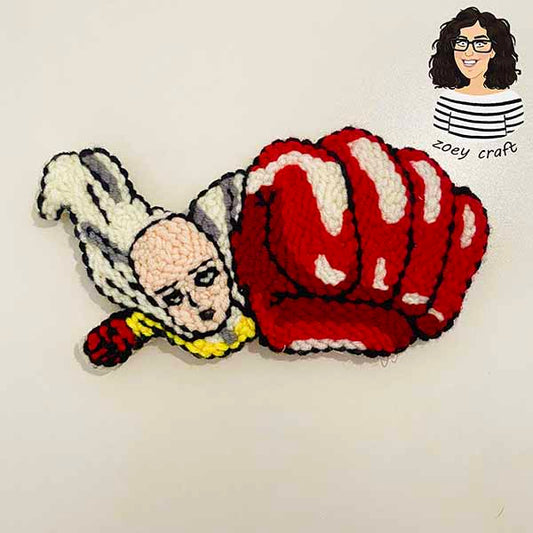 One punch man coaster 1 Pic Kits or finished product