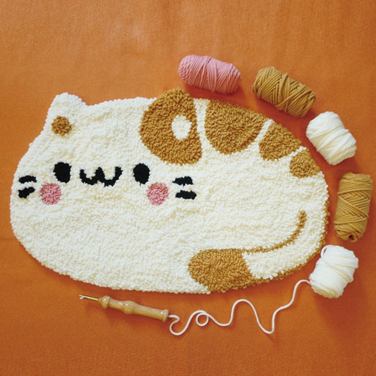 Punch Needle Rug Original Design-cat